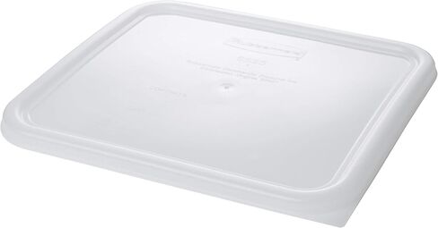 Rubbermaid Commercial Products Small Lid For 2, 4, 6, And 8 Qt. Plastic Space Saving Square Food Storage Container (Fg650900Wht),White in Saudi Arabia