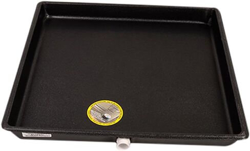 وعاء تصريف مكثف بلاستيكي ثانوي من ديفيرسيتيك، 24 بوصة × 24 بوصة، أسود (6-2424 لتر) in Kuwait