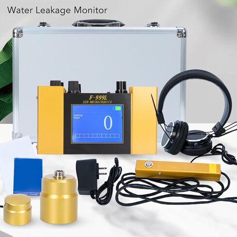 Water Leak Detector, Underground Water Pipe Leakage Monitor with Digital Display & Earphone & Carrying Case for Water Leakage Detection Construction Pipelines (US Plug) in Saudi Arabia
