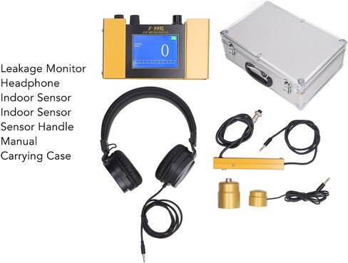 Water Leak Detector, Underground Water Pipe Leakage Monitor with Digital Display & Earphone & Carrying Case for Water Leakage Detection Construction Pipelines (US Plug) in Saudi Arabia