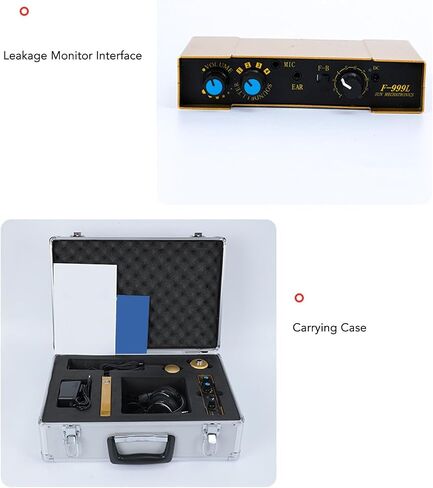 Water Leak Detector, Underground Water Pipe Leakage Monitor with Digital Display & Earphone & Carrying Case for Water Leakage Detection Construction Pipelines (US Plug) in Saudi Arabia
