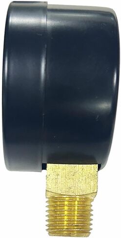 مقياس الضغط من 0 إلى 300 رطل لكل بوصة مربعة من النحاس 1/4 بوصة تركيب سفلي لخيط NPT ذكر، متعدد الوظائف، مقياس ضاغط الهواء in Kuwait