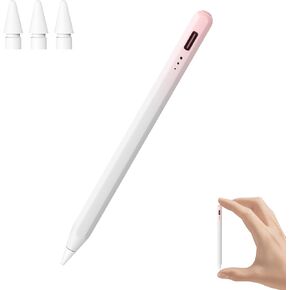 القلم القلم للجيل العاشر من الجيل العاشر ، من النوع C ، مع رفض النخيل وحساسية الميل ، متوافق مع Apple Pencil 2018-2025 ، Mini Stylus مناسبة للبالغين وربطة الأطفال in Kuwait