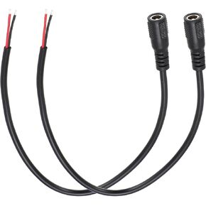 meccanixity 2pcs dc powera power cables ، 5.5mm × 2.1 مم موصل قابس برميل أنثى إلى سلك عاري مفتوح 30 سم لأجهزة الكمبيوتر المحمولة للكمبيوتر المحمول الأجهزة الإلكترونية in Kuwait