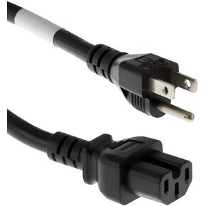CablesAndKits 3 Prong AC Power Cord Cable 8ft (2.4m), 14AWG 5-15P to C15 in Saudi Arabia