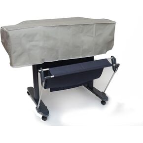 Silver Gray Nylon SHORT Cover Compatible with Canon imagePROGRAF TM-340 MFP Lm36 Large-Format Printer with STAND, Anti Static Cover by The Perfect Dust Cover LLC in Kuwait
