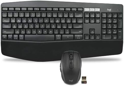 Logitech Mk875 Performance اللوحة اللاسلكية ومسرعات الماوس (K850 لوحة مفاتيح + في أي مكان 2S الماوس) (متجدد) in Kuwait