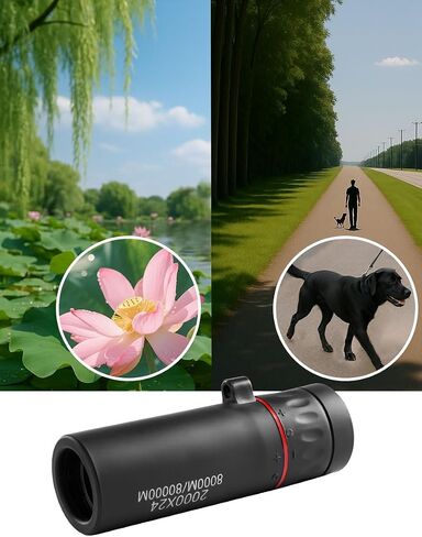 8X20 Monocular Telescope, Adjustable Focus & Portable Design for Outdoor Travel/Camping/Hunting in Saudi Arabia