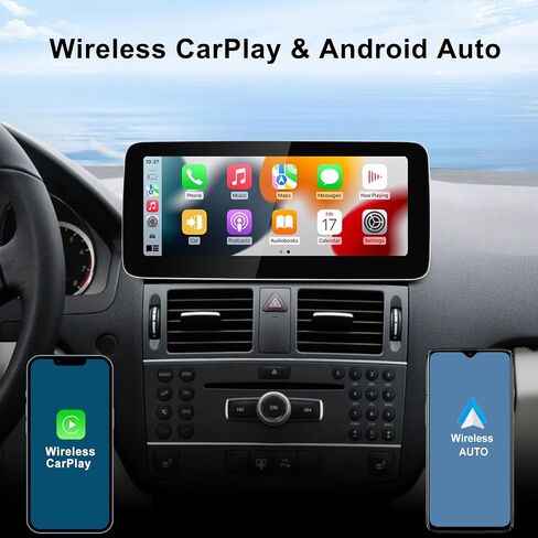 12.3 '' Android 14 Car Radio Wireless Carplay Touchnens for Mercedes Benz C Class W204 S204 2011-2014 NTG4.5 System Car Stereo ، دعم Android Auto ، التنقل ، الكاميرا in Saudi Arabia