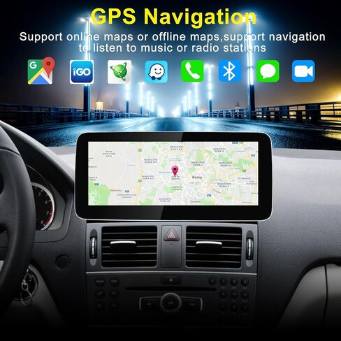 12.3 '' Android 14 Car Radio Wireless Carplay Touchnens for Mercedes Benz C Class W204 S204 2011-2014 NTG4.5 System Car Stereo ، دعم Android Auto ، التنقل ، الكاميرا in Saudi Arabia