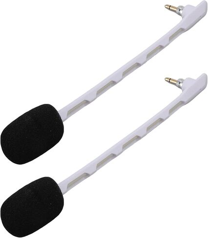 Gugxiom 2pcs استبدال الميكروفون لسماعات الرأس Astro Tr ، قابلة للفصل 3.5 ملم من الذهب مطلي بالضوضاء ملغي سماعات الرأس ميكروفون (أبيض) in Saudi Arabia