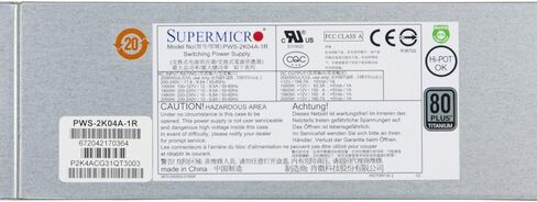 Supermicro PWS-2K04A-1R Power Supply-AC-DC 2000W ، مستوى التيتانيوم ، التكرار ، 1U ، PMBUS 1.2 in Kuwait