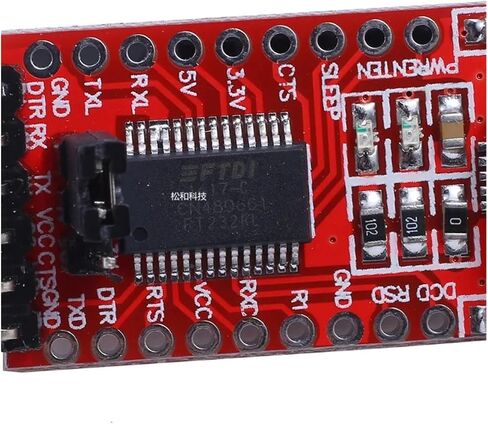 1 PCS FT232RL F & T> D*I BASIC USB 3.3V 5V TTL Serial for Download Cord Uart Interface Adapter Modle مع الكابلات (الأزرق) in Saudi Arabia
