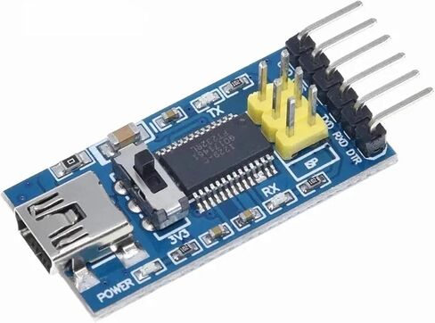 1 PCS FT232RL F & T> D*I BASIC USB 3.3V 5V TTL Serial for Download Cord Uart Interface Adapter Modle مع الكابلات (الأزرق) in Saudi Arabia