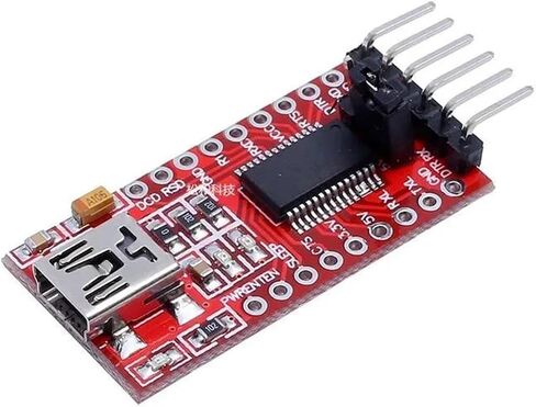 1 Pcs FT232RL F&T>D*I Basic USB 3.3V 5V TTL Serial for Download Cord UART Interface Converter Adapter Module with Cables(Blue) in Saudi Arabia