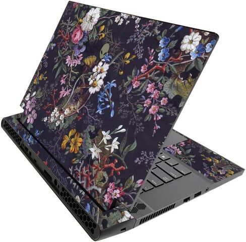 MightySkins Skin for Alienware M15 R3 (2020) & M15 R4 (2021) - Midnight Blossom | Protective Viny wrap | Easy to Apply and Change Style | Made in The USA in Saudi Arabia