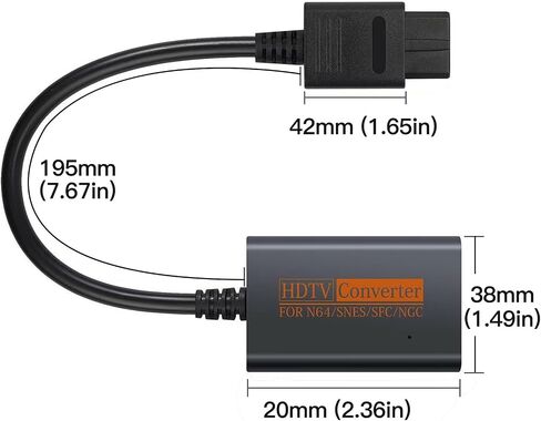 usonline911 1080p HDMI Adapter Converter HD-Cable for Nintendo 64/SNES/NGC Gamecube-Console in Saudi Arabia