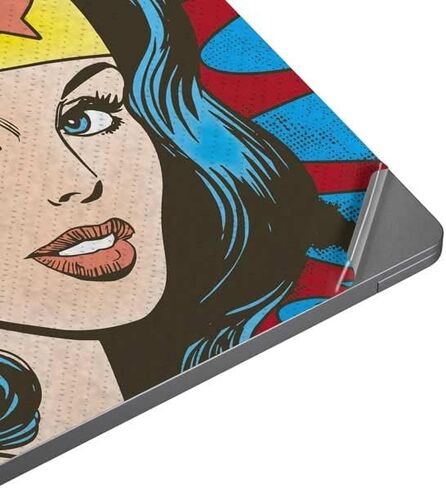 Skinit Laptop Decal Skin Compatible with Universal Laptop 14in (11.4 x 8.2in) - Officially Licensed Warner Bros Wonder Woman Vintage Profile Design in Saudi Arabia