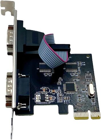 WCH382L PCIE X1 إلى DUAL RS232 بطاقة المنفذ التسلسلي/محول المنفذ التسلسلي +POS ، ATM ، الأتمتة الصناعية-متوافقة مع Windows & Linux (منفذ التسلسلي Dual RS-232) in Saudi Arabia