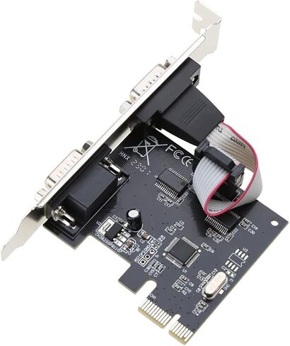 WCH382L PCIE X1 إلى DUAL RS232 بطاقة المنفذ التسلسلي/محول المنفذ التسلسلي +POS ، ATM ، الأتمتة الصناعية-متوافقة مع Windows & Linux (منفذ التسلسلي Dual RS-232) in Saudi Arabia