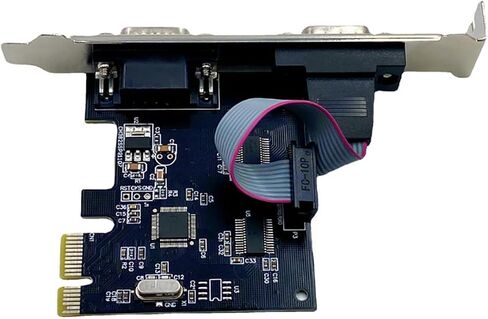 WCH382L PCIE X1 إلى DUAL RS232 بطاقة المنفذ التسلسلي/محول المنفذ التسلسلي +POS ، ATM ، الأتمتة الصناعية-متوافقة مع Windows & Linux (منفذ التسلسلي Dual RS-232) in Saudi Arabia