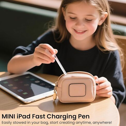 القلم القلم للجيل العاشر من الجيل العاشر ، من النوع C ، مع رفض النخيل وحساسية الميل ، متوافق مع Apple Pencil 2018-2025 ، Mini Stylus مناسبة للبالغين وربطة الأطفال in Kuwait