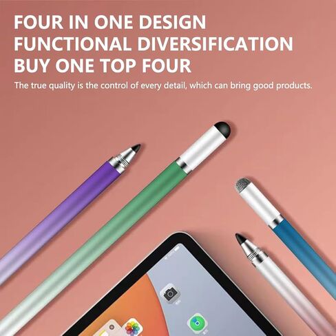 3-in-1 Stylus Pen for Touch Screen Touchscreen Pen for iPhone ipad Android Tablets Touch Screen Device Styluses,Pink in Saudi Arabia