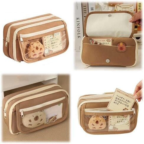 Lushandy Capybara Backpack, Cute Capibara Backpacks Kawaii Kapibara Stuff Large Cartoon Capybara Bag Ita Bag in Saudi Arabia
