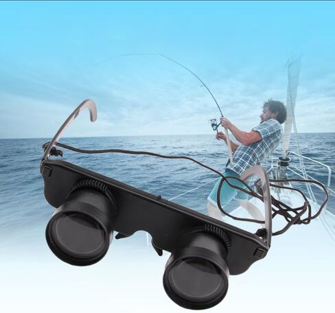 Binocular Glasses, Fishing Magnifying Glasses HD Binoculars Telescope 3X Optical Magnification Portable Binoculars Telescope for Bird - Black in Saudi Arabia