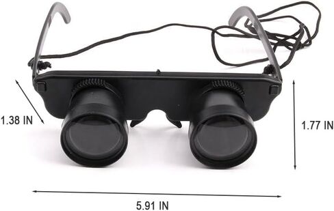 Binocular Glasses, Fishing Magnifying Glasses HD Binoculars Telescope 3X Optical Magnification Portable Binoculars Telescope for Bird - Black in Saudi Arabia