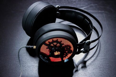 Bloody M660 Gaming Headset 3.5mm Connector - PC/MAC | Mobile | Hyper Surround Sound Range | in-Line mic | Ultra Cloud Plush Over Ear Cuffs | - Red LED USB in Saudi Arabia