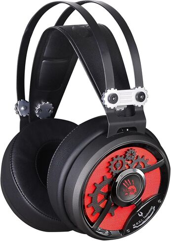 Bloody M660 Gaming Headset 3.5mm Connector - PC/MAC | Mobile | Hyper Surround Sound Range | in-Line mic | Ultra Cloud Plush Over Ear Cuffs | - Red LED USB in Saudi Arabia