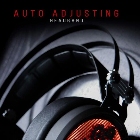 Bloody M660 Gaming Headset 3.5mm Connector - PC/MAC | Mobile | Hyper Surround Sound Range | in-Line mic | Ultra Cloud Plush Over Ear Cuffs | - Red LED USB in Saudi Arabia