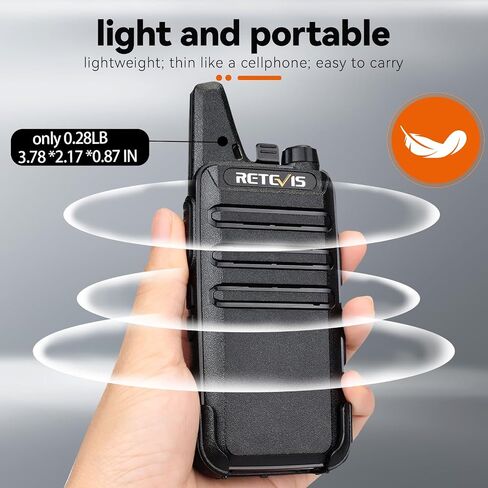 RETEVIS RT22 راديو ثنائية الاتجاه (4 عبوات) مع AI Active Love Levenuction Calkie Protece (4 Pack) ، Resplible ، Radiable 2 Way Radio ، USB Charging ، Handfree Walkie Talkies in Kuwait