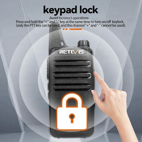 RETEVIS RT22 راديو ثنائية الاتجاه (4 عبوات) مع AI Active Love Levenuction Calkie Protece (4 Pack) ، Resplible ، Radiable 2 Way Radio ، USB Charging ، Handfree Walkie Talkies in Kuwait