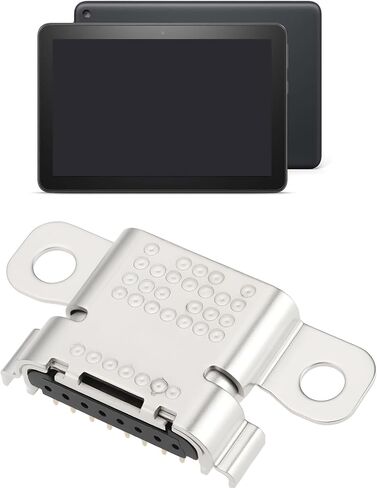 ECSiNG 4Pcs Type C Charging Port Socket Compatible with Amazon Fire HD 10 TG425K 13th Gen Model Tablets in Saudi Arabia