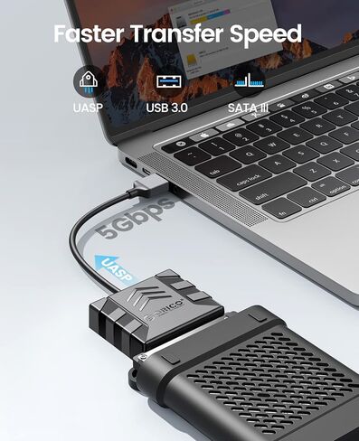 ORICO 2.5 Hard Drive Enclosure SATA to USB Cable, USB 3.0 to SATA III Cable for 2.5 inch HDD/SSD Hard Drive Support UASP with 2.5'' Silicone Case(S1-3AB-03) in Saudi Arabia