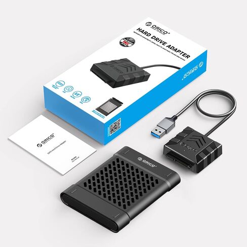 ORICO 2.5 Hard Drive Enclosure SATA to USB Cable, USB 3.0 to SATA III Cable for 2.5 inch HDD/SSD Hard Drive Support UASP with 2.5'' Silicone Case(S1-3AB-03) in Saudi Arabia