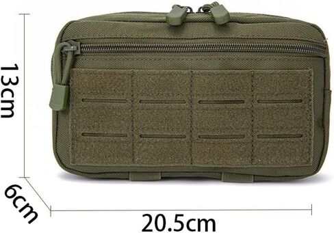 Modular Zippered Tactical Utility Pouch, Durable Polyester Gear Pouch for Labor Day in Saudi Arabia