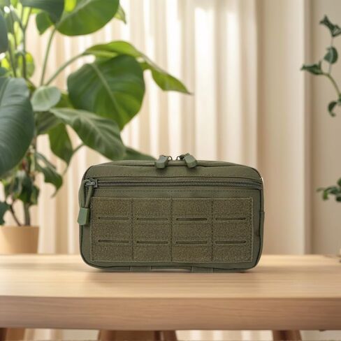Modular Zippered Tactical Utility Pouch, Durable Polyester Gear Pouch for Labor Day in Saudi Arabia