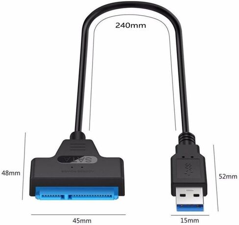 محول SATA إلى USB 3.0 - محول محرك محول خارجي من أجل نقل بيانات HDD/SSD 2.5 " in Saudi Arabia