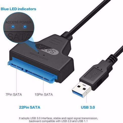 محول SATA إلى USB 3.0 - محول محرك محول خارجي من أجل نقل بيانات HDD/SSD 2.5 " in Saudi Arabia