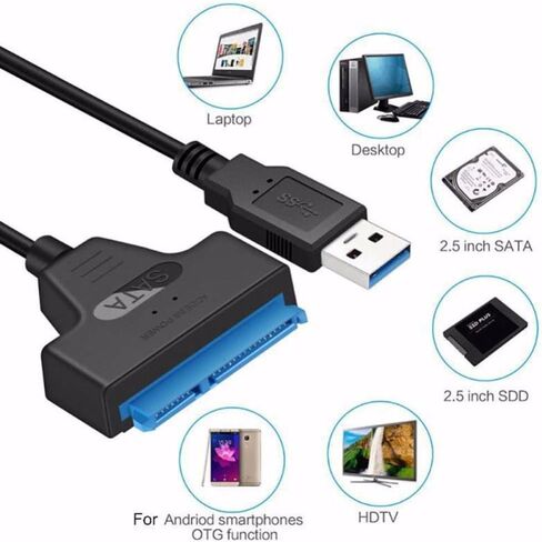 محول SATA إلى USB 3.0 - محول محرك محول خارجي من أجل نقل بيانات HDD/SSD 2.5 " in Saudi Arabia