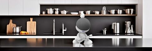 حامل حامل طاولة Splin متوافق مع Amazon Alexa Smart Speaker Echo Dot (4th و 5th Gen.) و Apple HomePod Mini ، Star Boy White in Kuwait