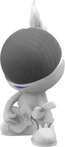 حامل حامل طاولة Splin متوافق مع Amazon Alexa Smart Speaker Echo Dot (4th و 5th Gen.) و Apple HomePod Mini ، Star Boy White in Kuwait