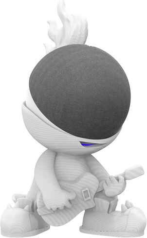 حامل حامل طاولة Splin متوافق مع Amazon Alexa Smart Speaker Echo Dot (4th و 5th Gen.) و Apple HomePod Mini ، Star Boy White in Kuwait