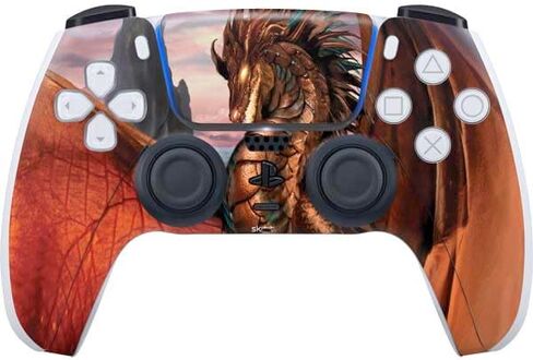 Skinit Skinit Gaming Gaming Skin متوافق مع وحدة التحكم PS5 - Dragon Coppervein المرخص رسميًا بواسطة Ruth Thompson Design in Saudi Arabia