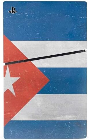 Skinit Decal Gaming Skin Compatible with PS5 Slim Disk Bundle - Cuban Flag Distressed Design in Saudi Arabia