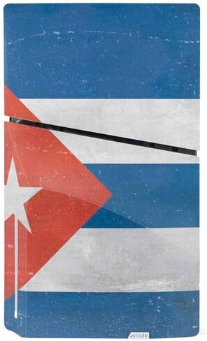 Skinit Decal Gaming Skin Compatible with PS5 Slim Disk Bundle - Cuban Flag Distressed Design in Saudi Arabia