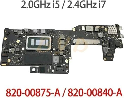 Motherboard for Pro Retina 13" A1708, i5/i7 Processor, 8GB/16GB Memory, 820-00840-A / 820-00875-A, 2016-2017 Years(A1708 CPU Heatsink) in Saudi Arabia